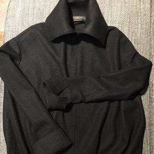 Cool black wool oversized jacket, MSP size 2 (M/US 8)